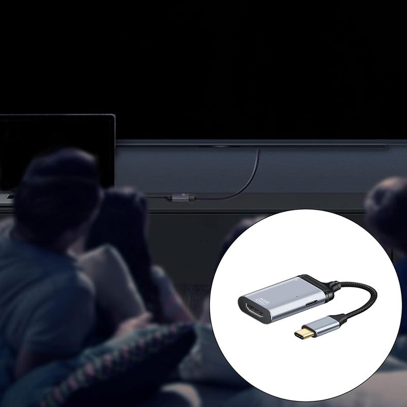 محول من النوع C المحمول مع منفذ DP1.4 Mini DP و PD100W ومنفذ USB C ومنفذ USB ومنفذ VGA ومنفذ RJ45 للإيثرنت، اللون A - Image 2